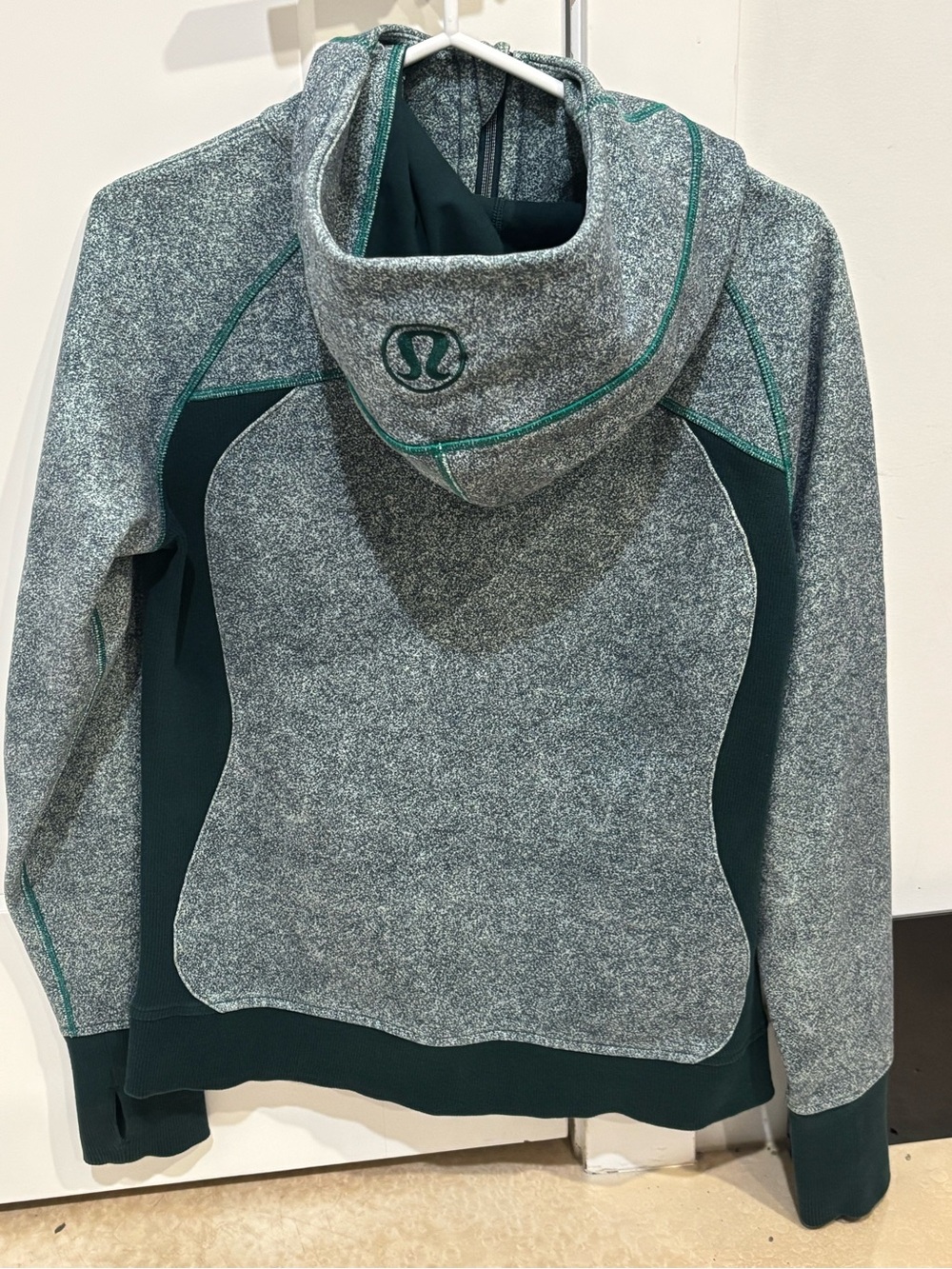Lululemon Women's Heathered Teal Scuba Sweater